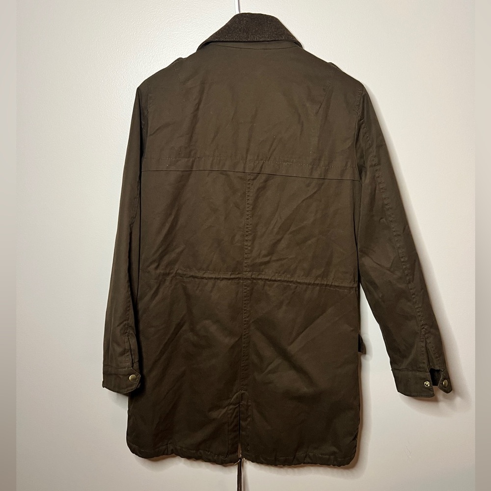 Zara Basic Brown Womens Parka Jacket Size Medium - image 7